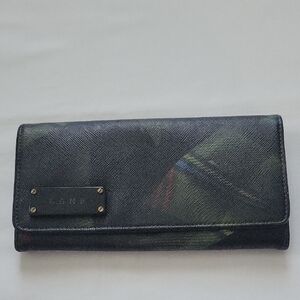 L.A.M.B. Black Wallet with Gold Accents